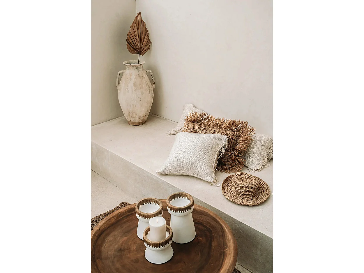 Le Bougeoir Pretty - Blanc Naturel - M