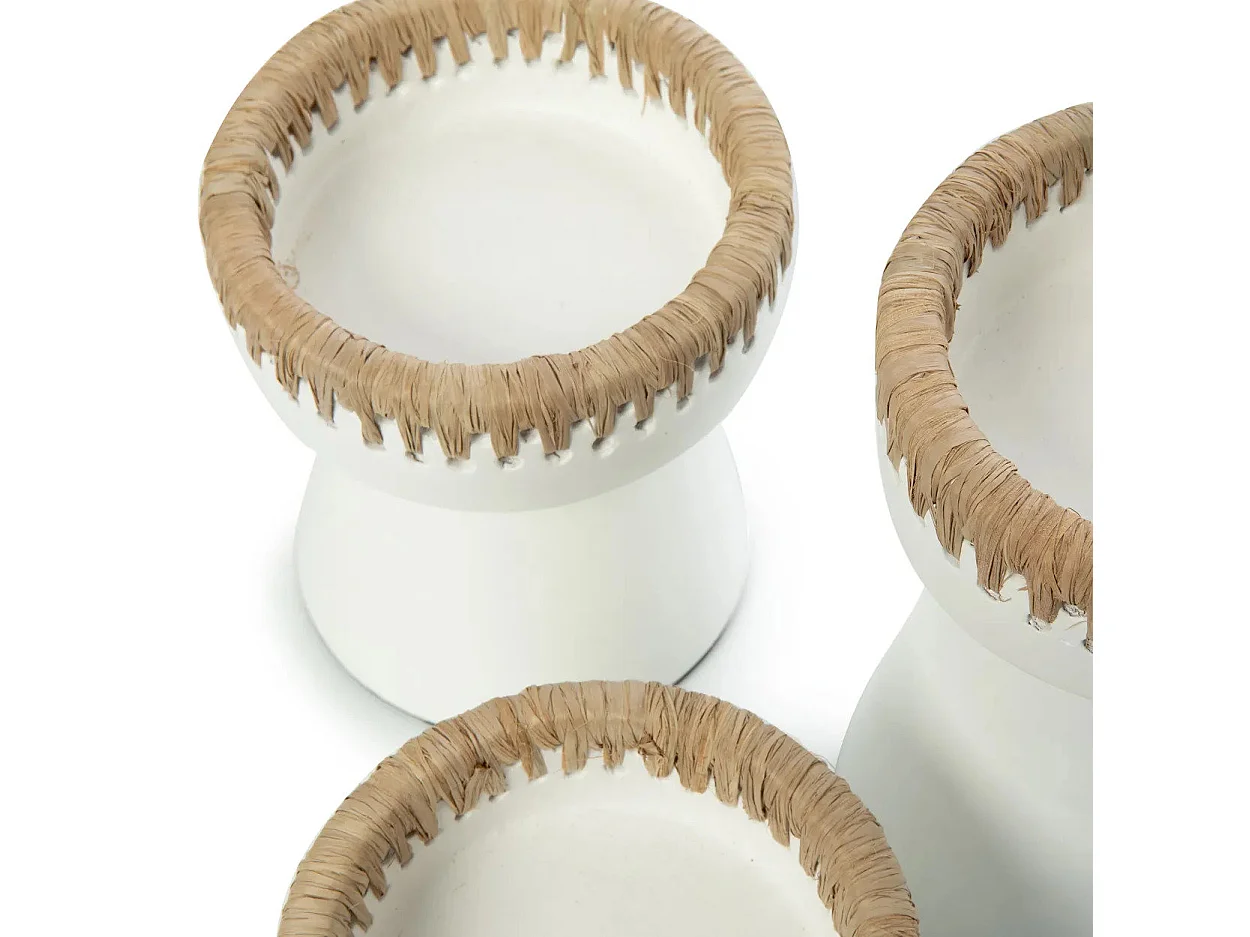 Le Bougeoir Pretty - Blanc Naturel - M