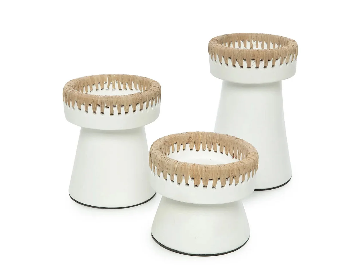 Le Bougeoir Pretty - Blanc Naturel - M