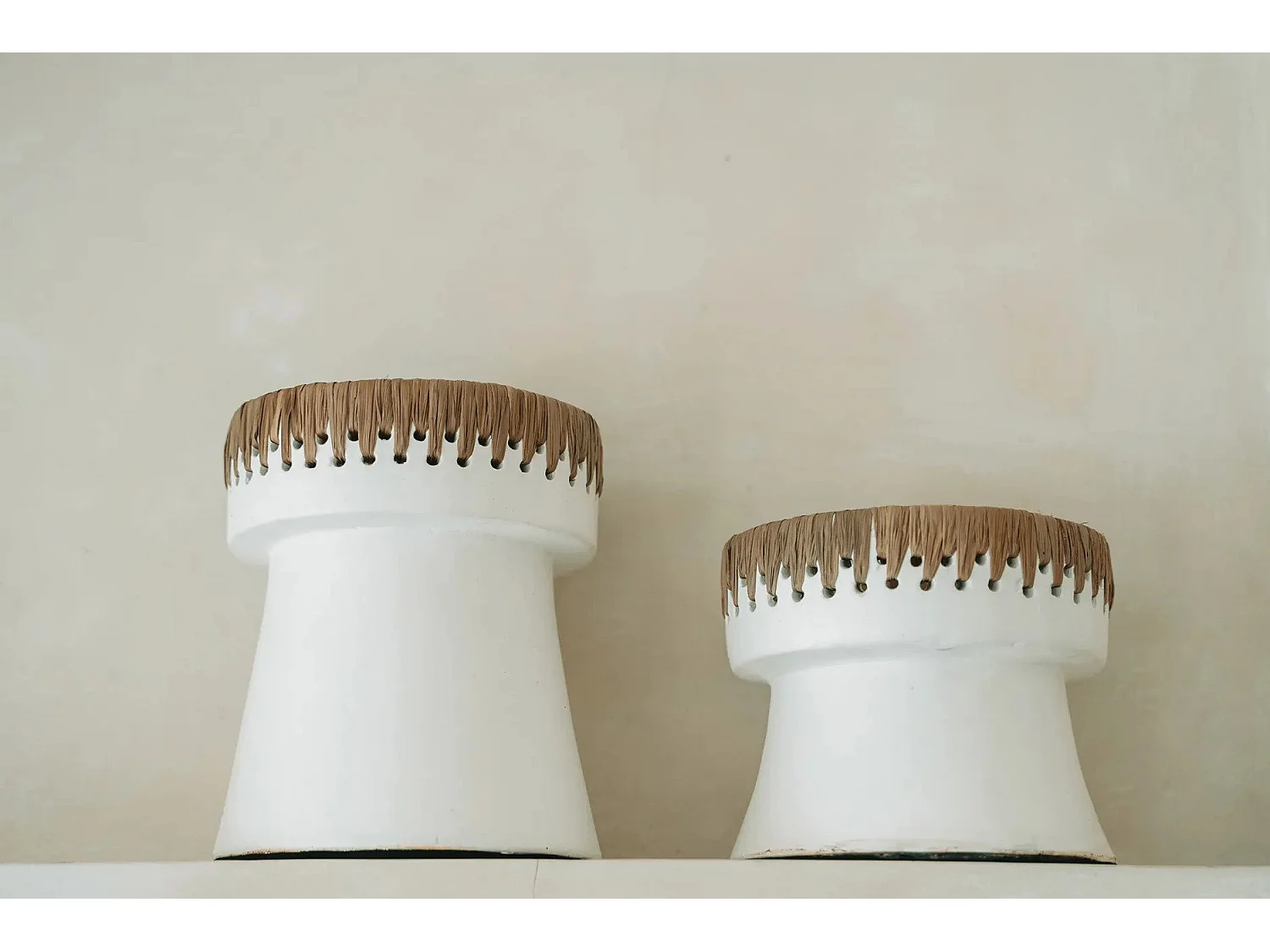 Le Bougeoir Pretty - Blanc Naturel - M