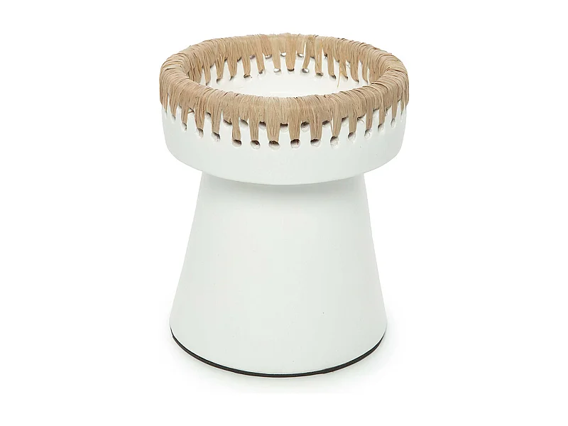 De Pretty Kaarsenhouder - Wit Natuur - M