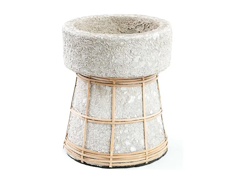 Der Serene Kerzenhalter - Betongrau Natur - M