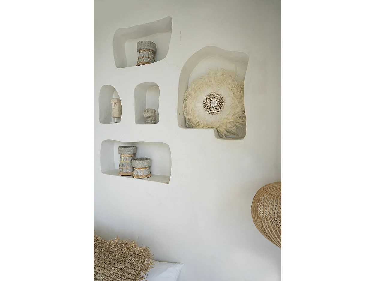 El Portavelas Serene - Hormigón Gris Natural - M