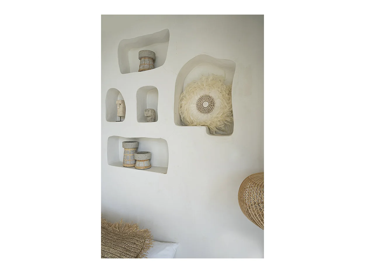 De Serene Kaarsenhouder - Betongrijs Naturel - M