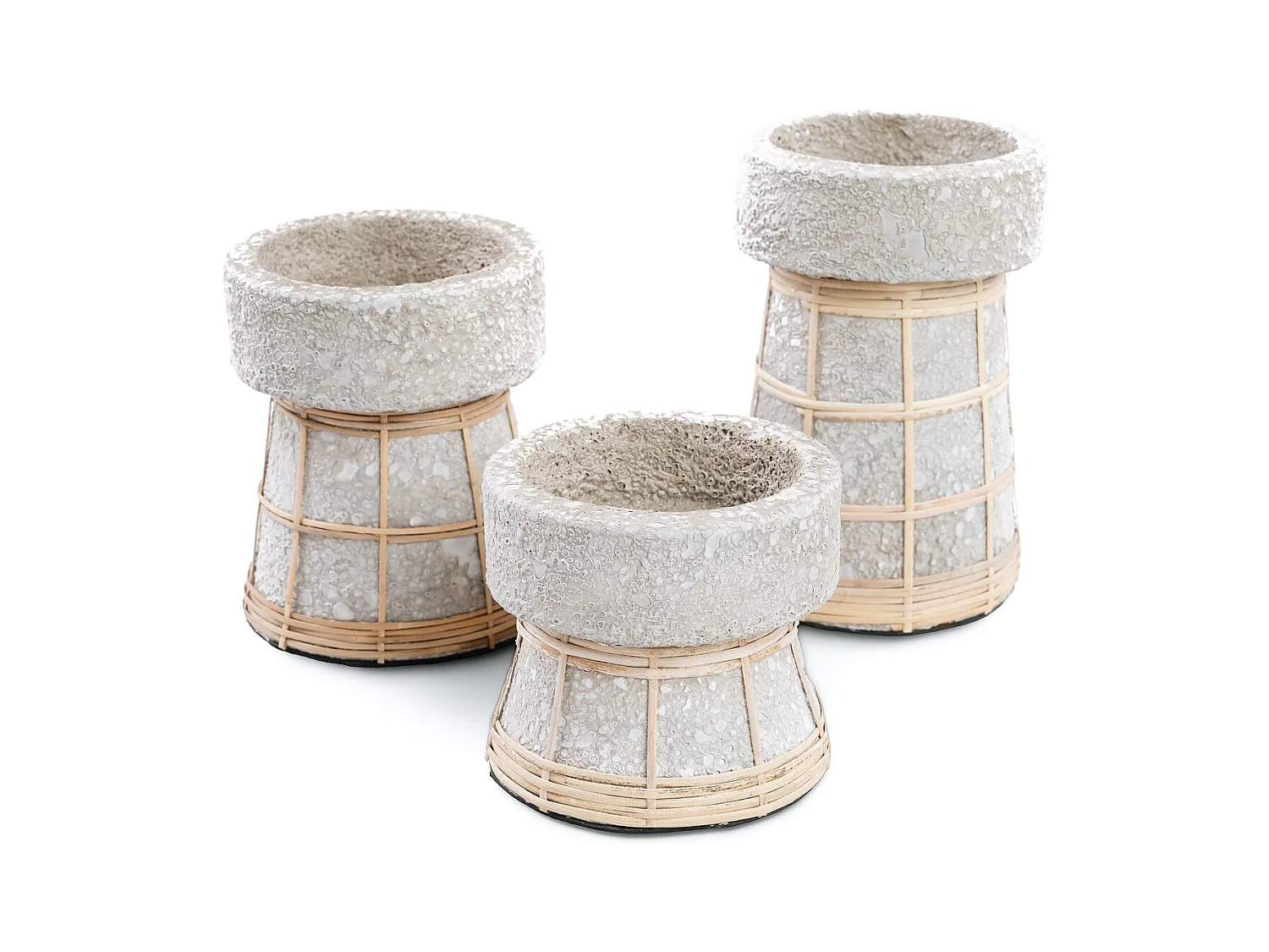 De Serene Kaarsenhouder - Betongrijs Naturel - M