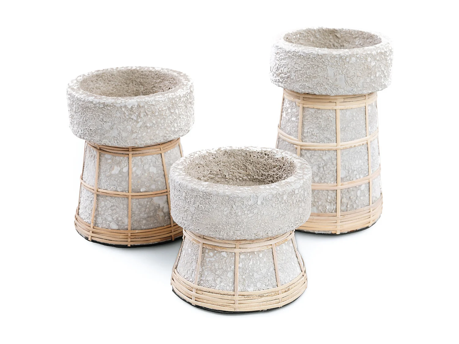 Le Bougeoir Serene - Béton Gris Naturel - M