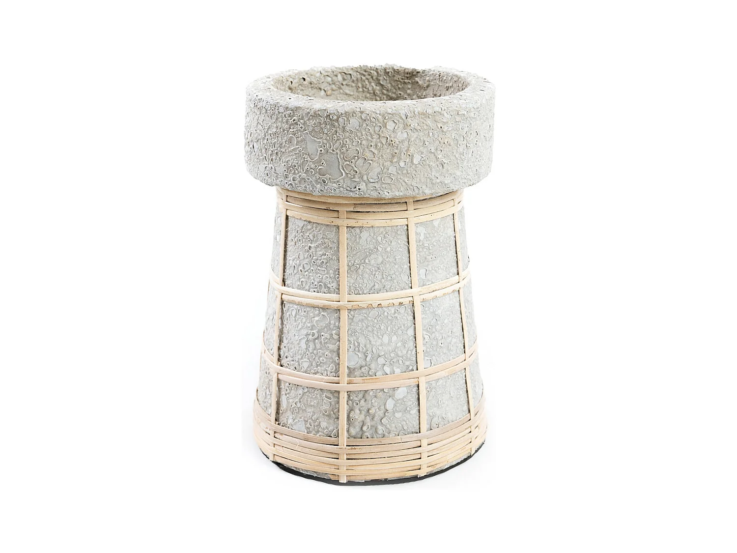 Le Bougeoir Serene - Béton Gris Naturel - L