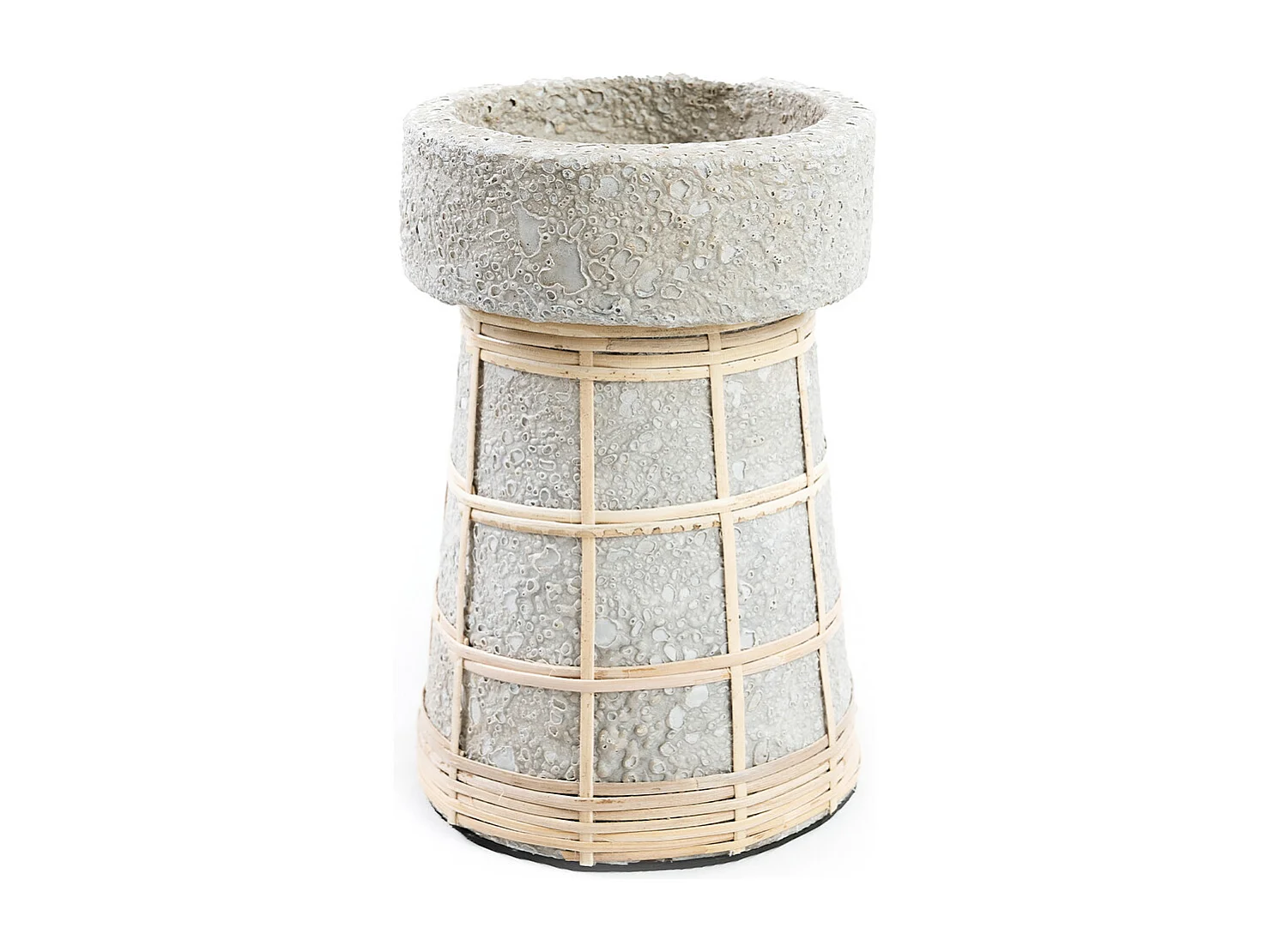 De Serene Kaarsenhouder - Betongrijs Naturel - L