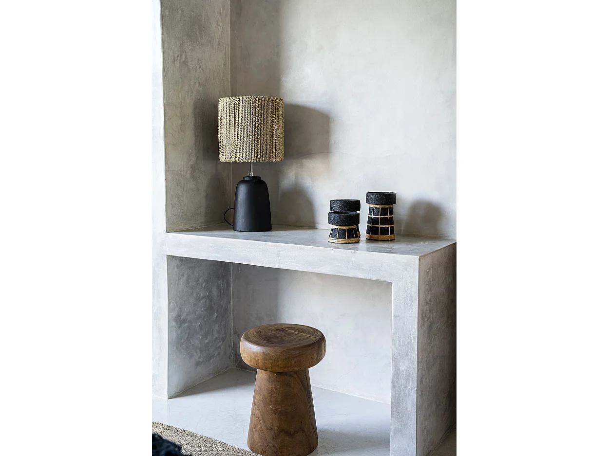 Der Serene Kerzenhalter - Schwarz Natur - L