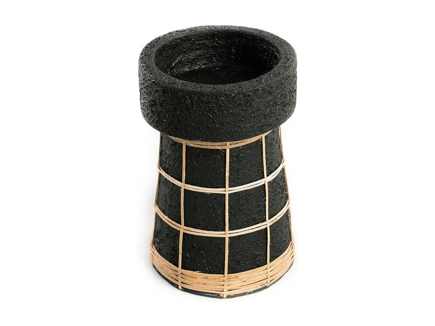 Le Bougeoir Serene - Noir Naturel - L