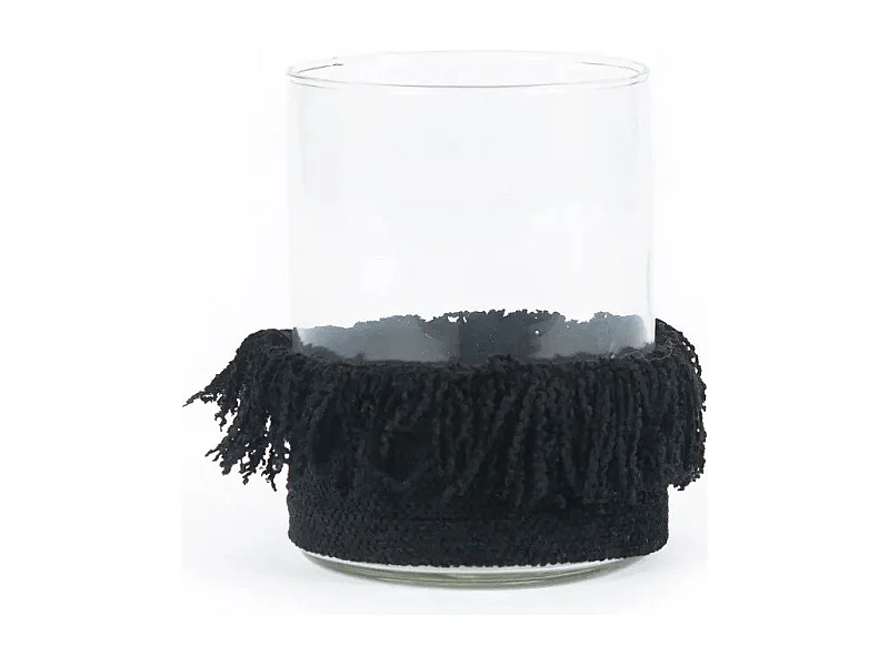 De Oh My Gee Kaarsenhouder - Zwart Velvet - L