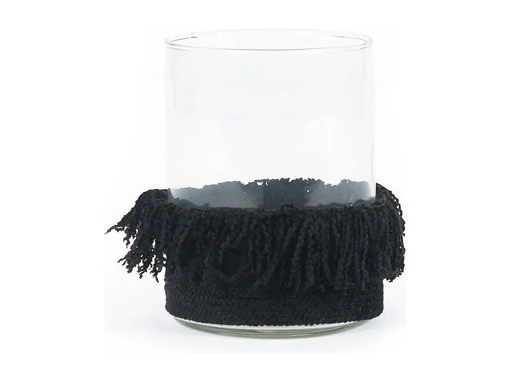 Der Oh My Gee Kerzenhalter - Schwarzer Samt - L