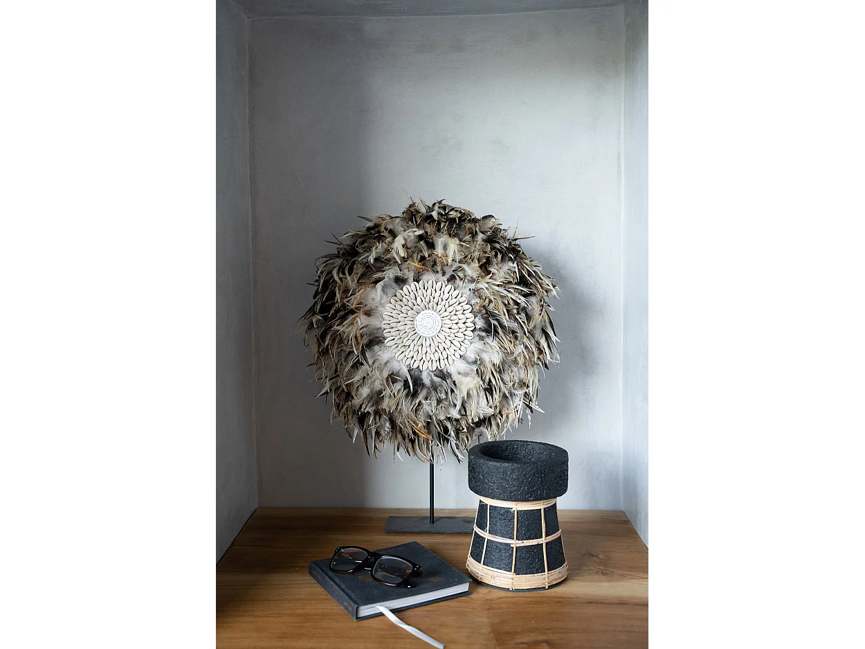 De Serene Kaarsenhouder - Zwart Naturel - M