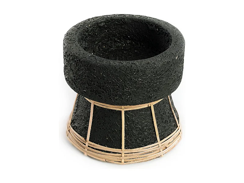 Le Bougeoir Serene - Noir Naturel - S