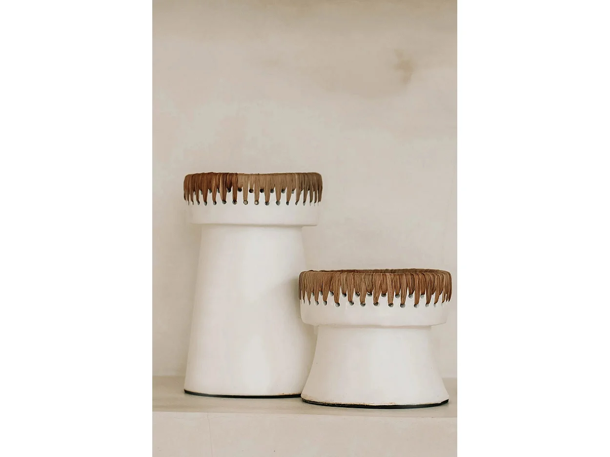 Le Bougeoir Pretty - Blanc Naturel - S