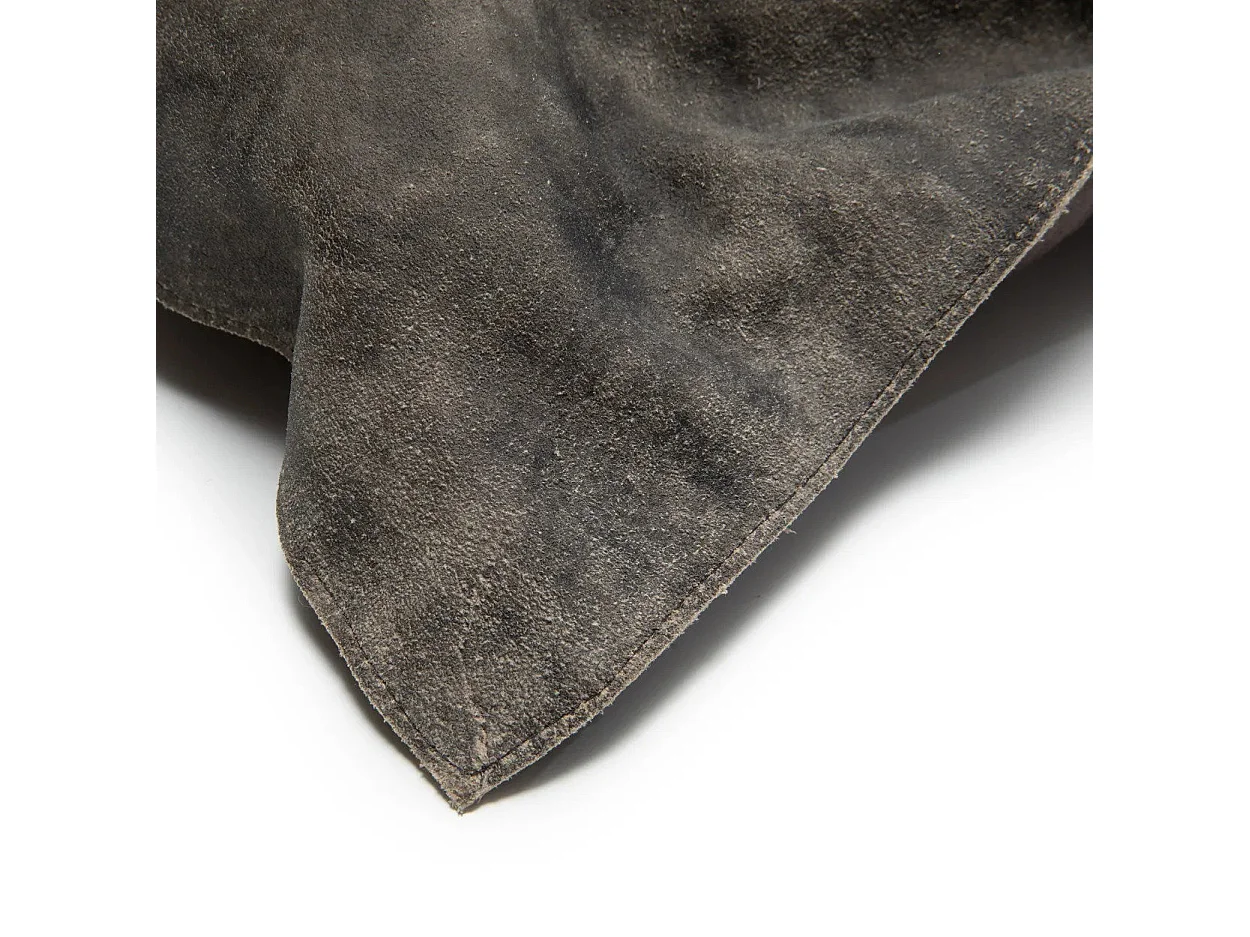 La Housse De Coussin Three Panel Suede - Gris - 30x60