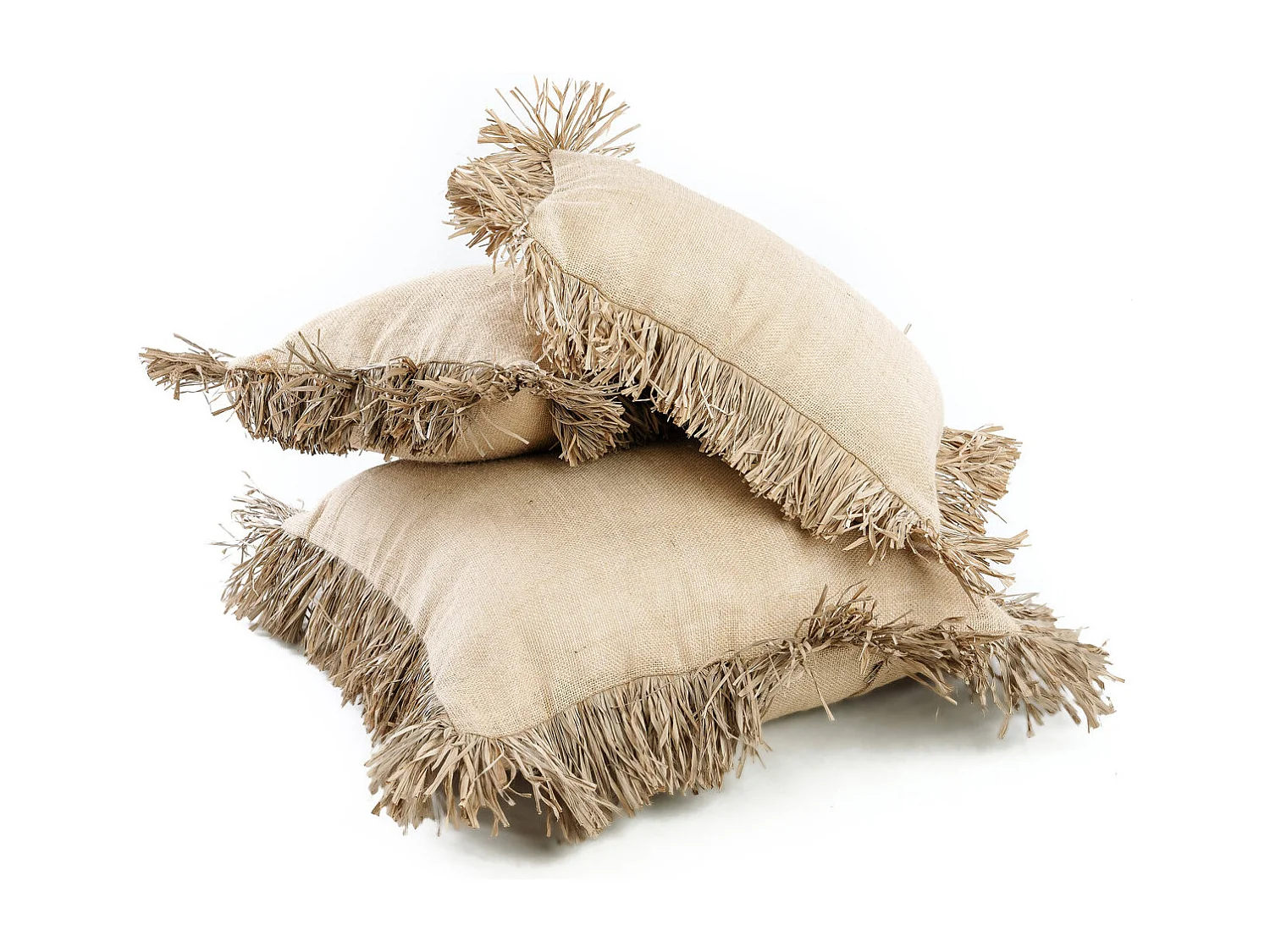 Housse De Coussin Jute Bonita - Naturel - 30x50