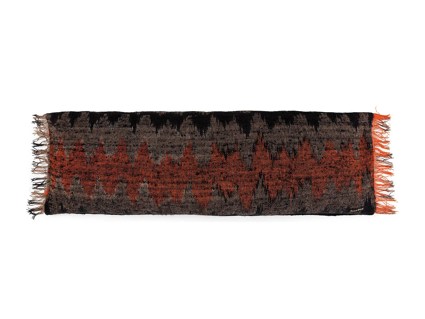 Kussenhoes Oh My Gee - Zwart Oranje - 35x100