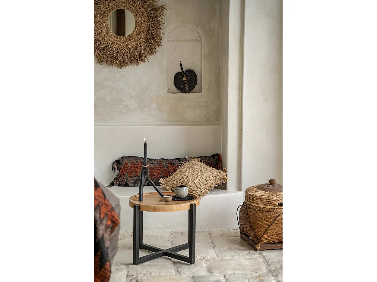 La Housse De Coussin Oh My Gee - Noir Orange - 35x100