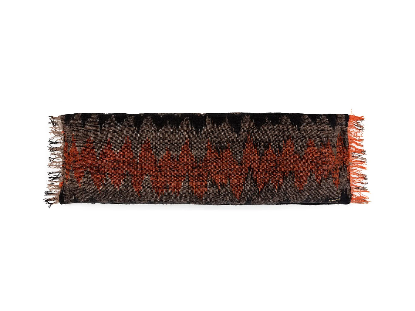 La Housse de Coussin Oh My Gee - Noir Orange - 35x100
