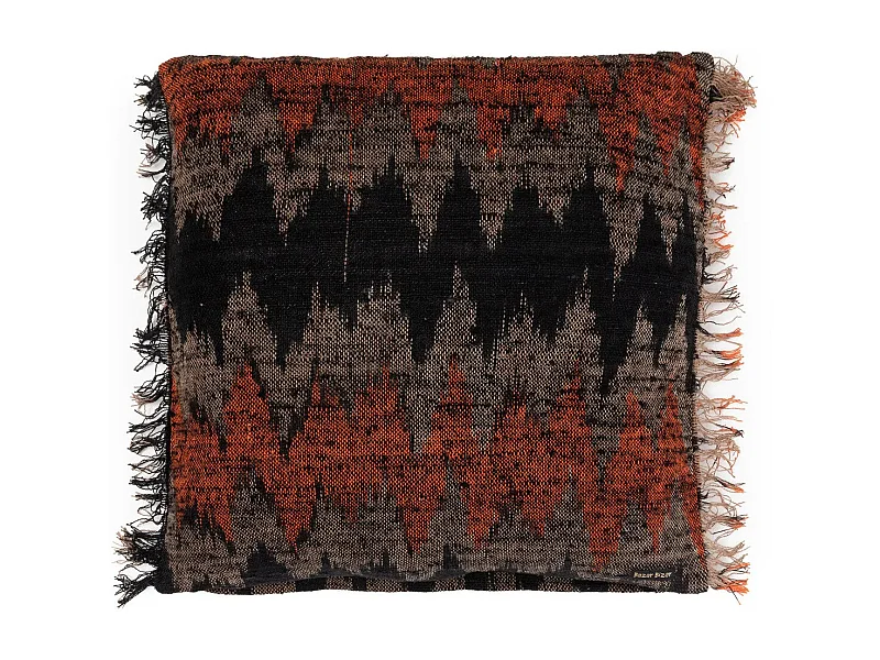 La Housse de Coussin Oh My Gee - Noir Orange - 60x60