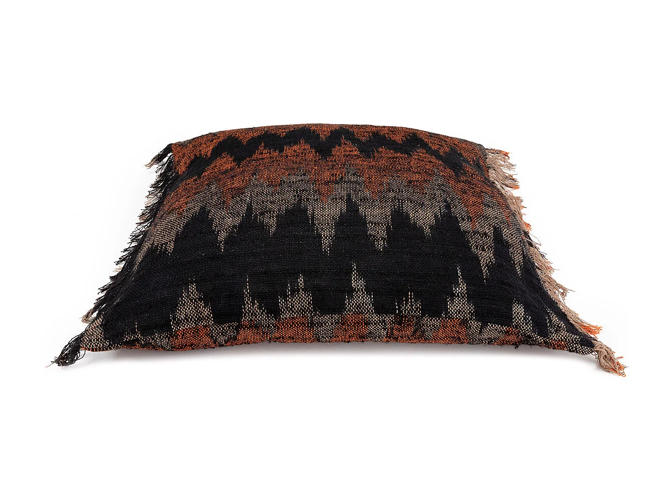 Kussenhoes Oh My Gee - Zwart Oranje - 60x60