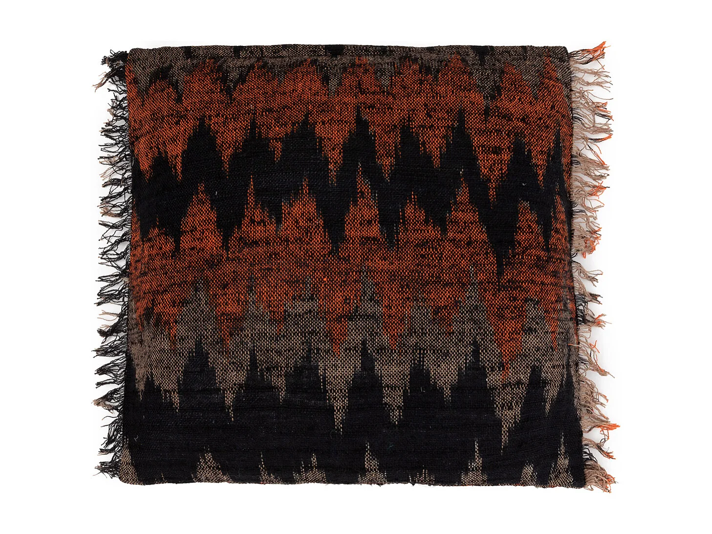 Kussenhoes Oh My Gee - Zwart Oranje - 60x60