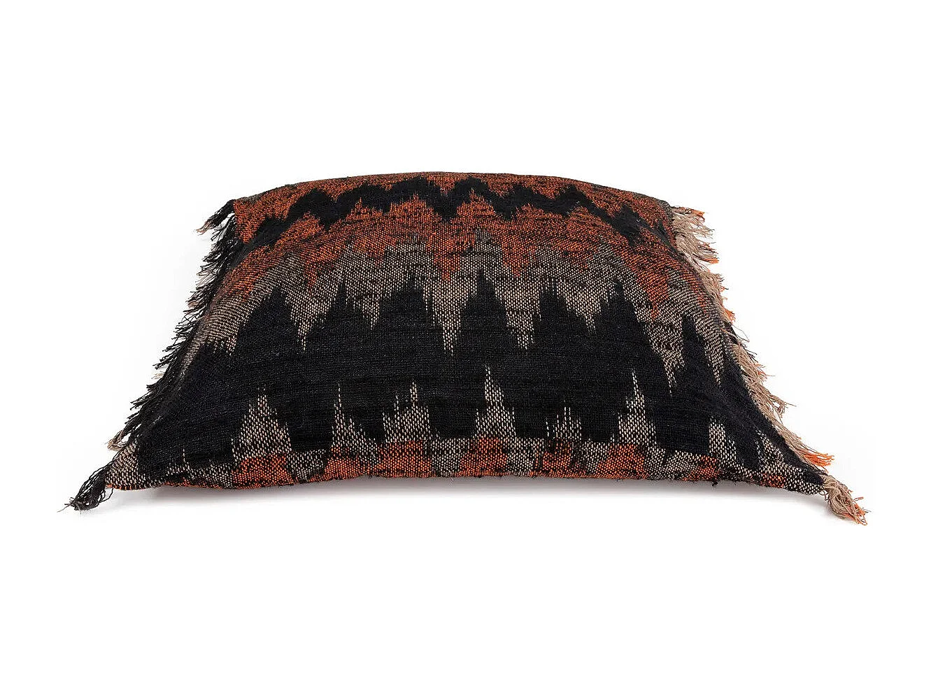 La Housse De Coussin Oh My Gee - Noir Orange - 60x60