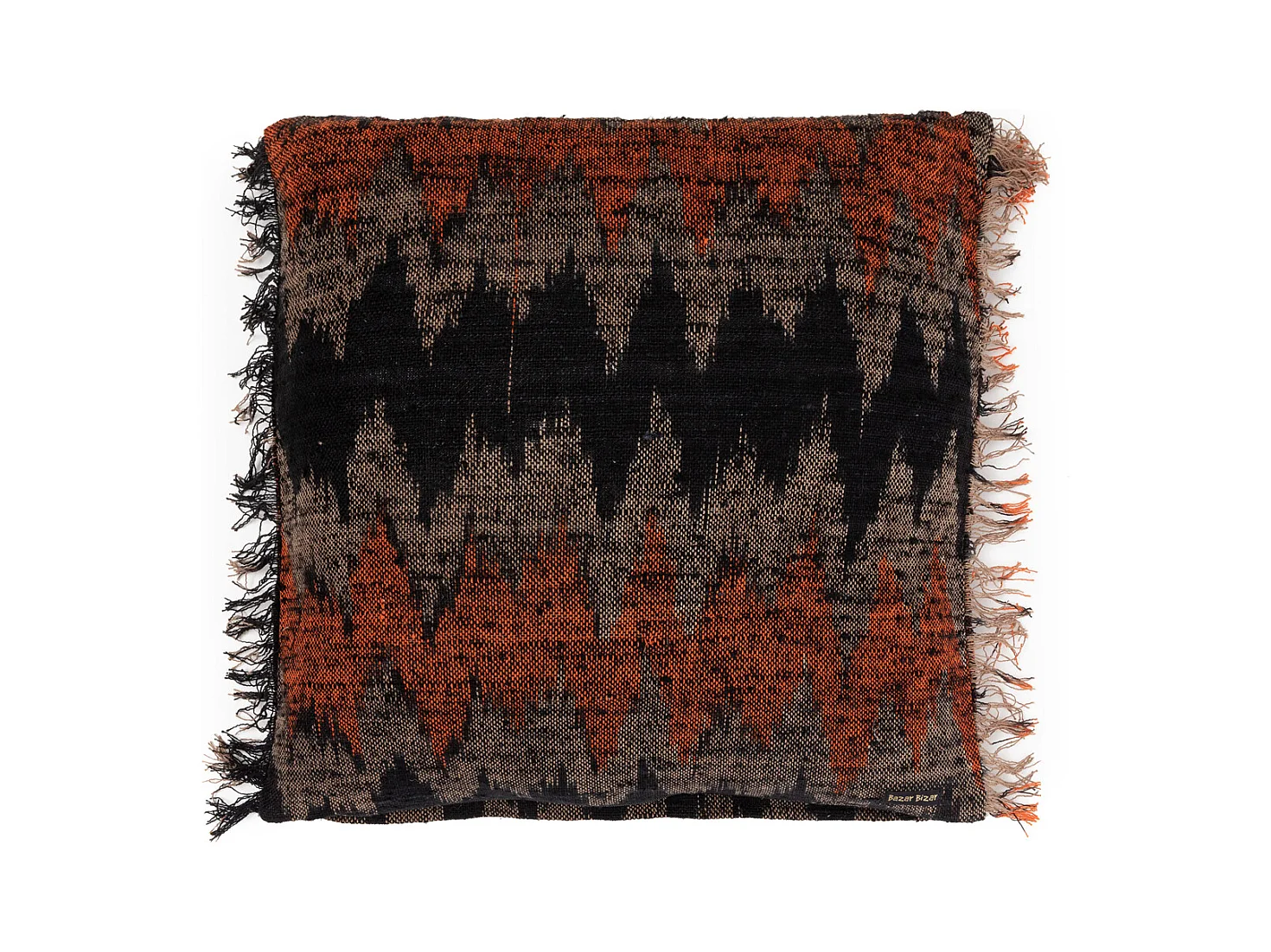 La Housse de Coussin Oh My Gee - Noir Orange - 60x60