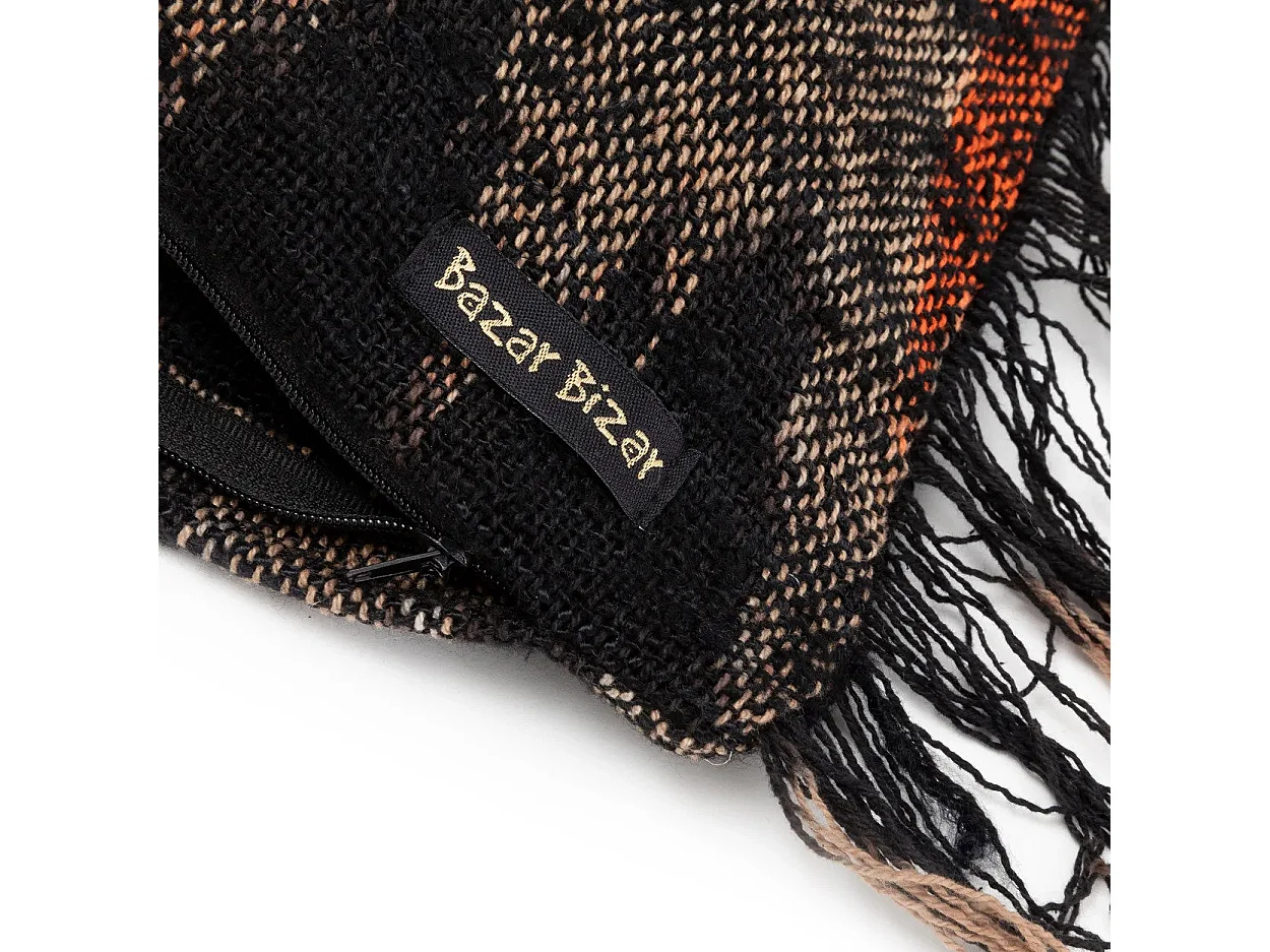 Il Copricuscino Oh My Gee - Nero Arancione - 60x60