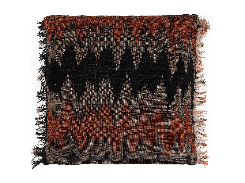 La Housse De Coussin Oh My Gee - Noir Orange - 60x60