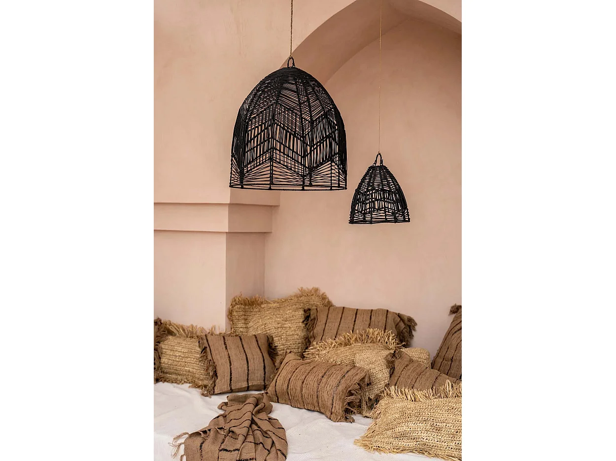 La Housse De Coussin Raffia Carré - Naturel - 60x60