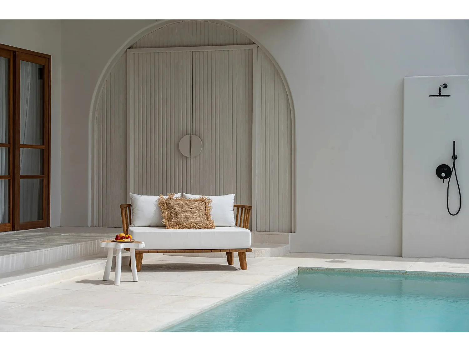 La Funda Cojí­n de Rafia Cuadrada - Natural - 60x60