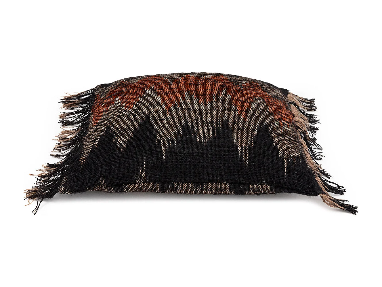 La Funda de Cojín Oh My Gee - Negro Naranja - 40x40