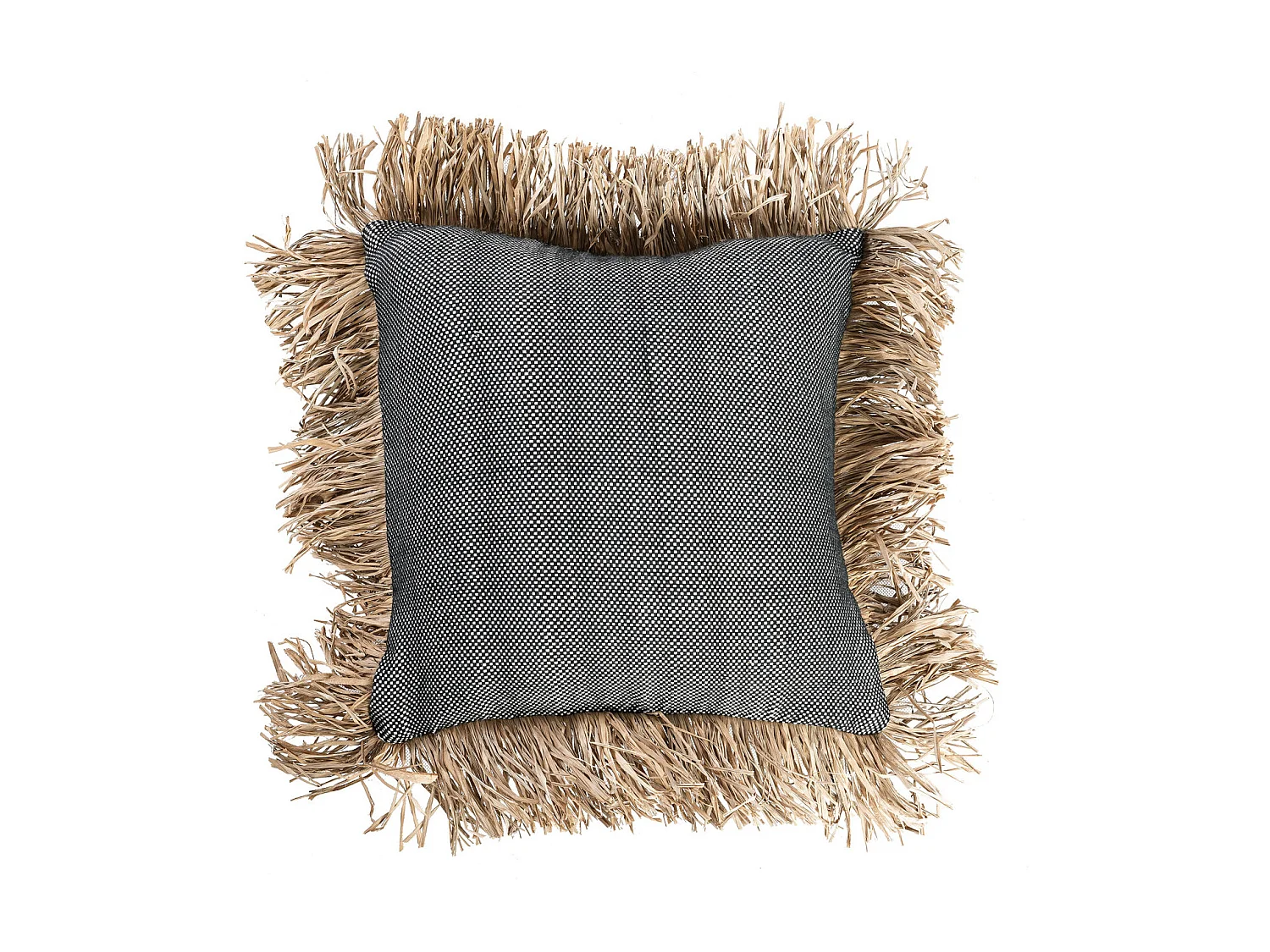 La Funda de Cojín Cotton Bonita - Negro Natural - 40x40