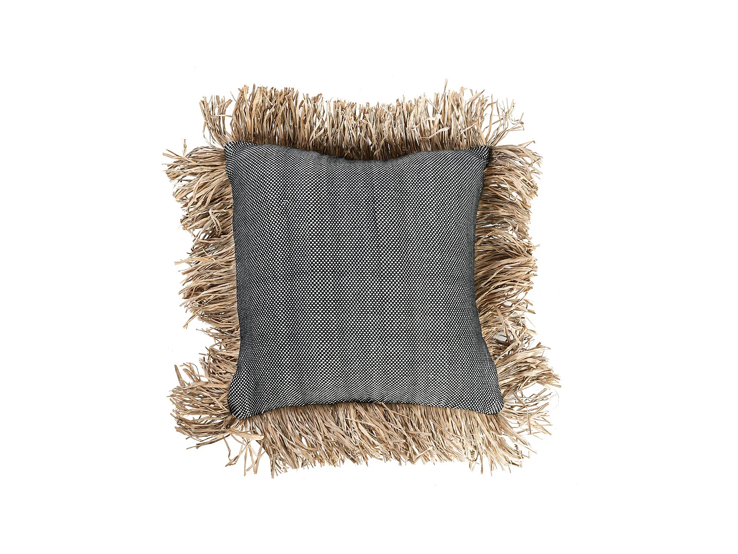 Housse De Coussin Cotton Bonita - Noir Naturel - 40x40