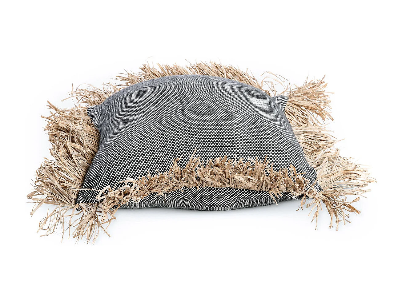 Housse De Coussin Cotton Bonita - Noir Naturel - 40x40