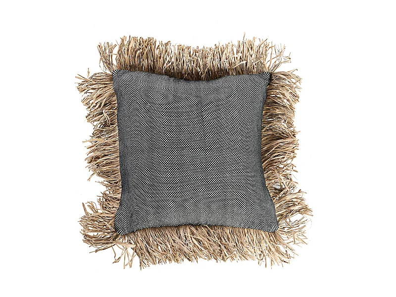 Housse De Coussin Cotton Bonita - Noir Naturel - 40x40