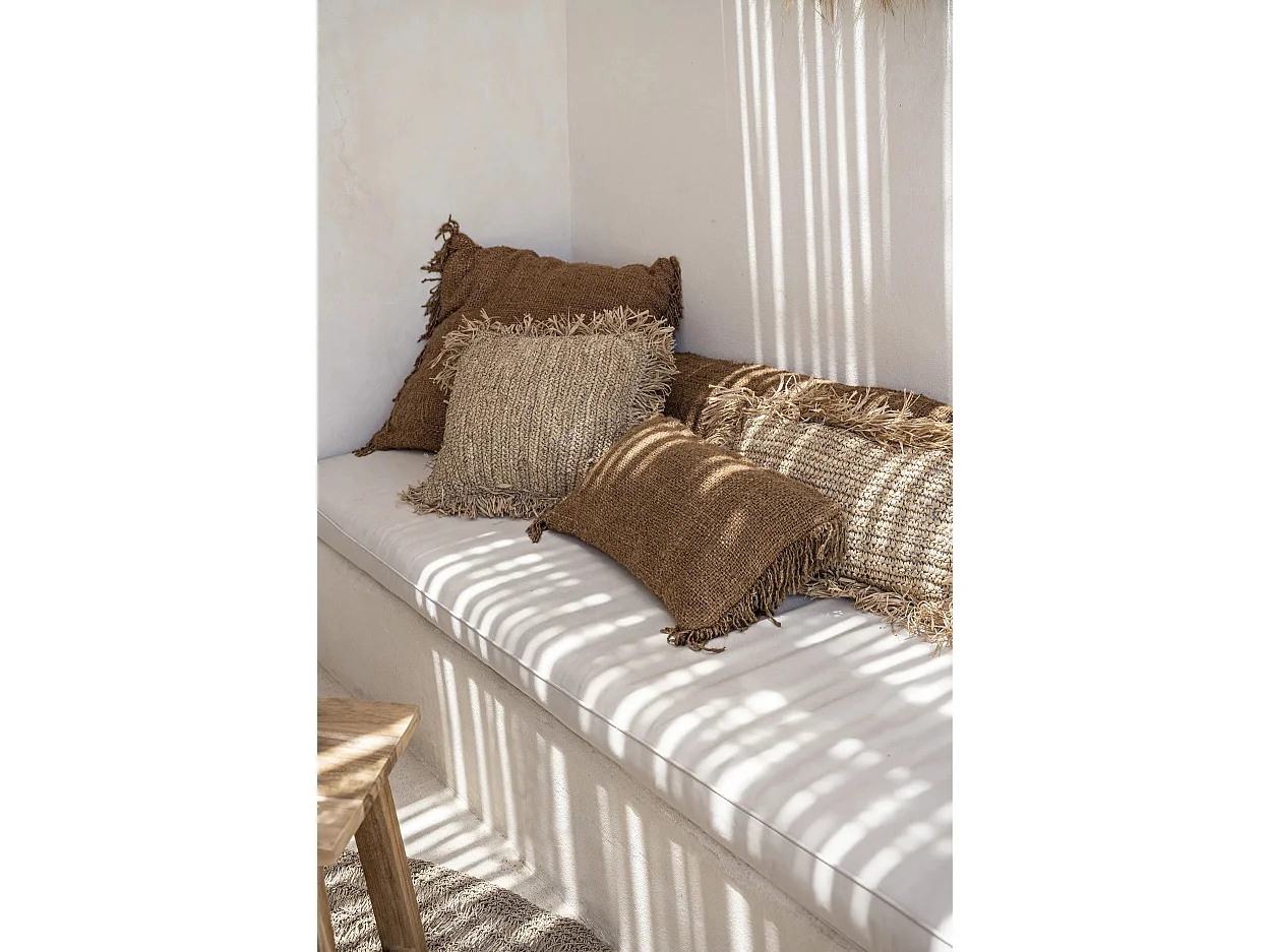 La Housse De Coussin Raffia Carré - Naturel - 40x40