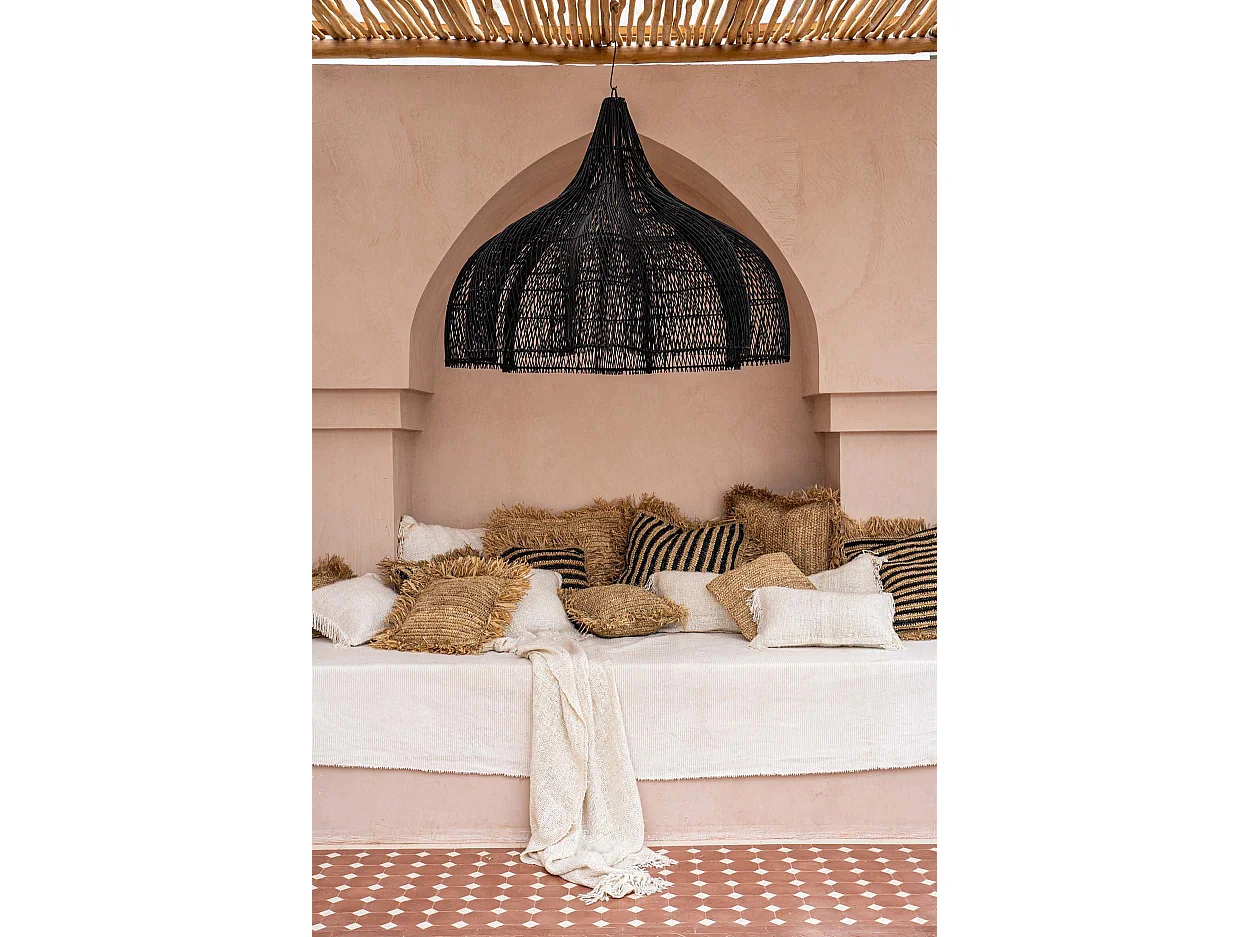 La Housse De Coussin Raffia Carré - Naturel - 40x40