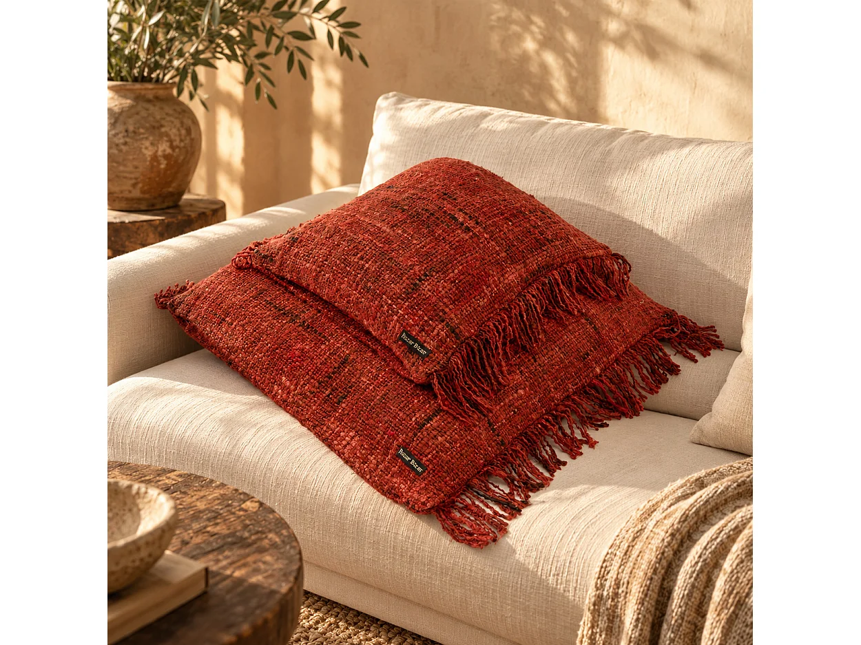 The Oh My Gee Cushion Cover - Cherry Red - 40x40