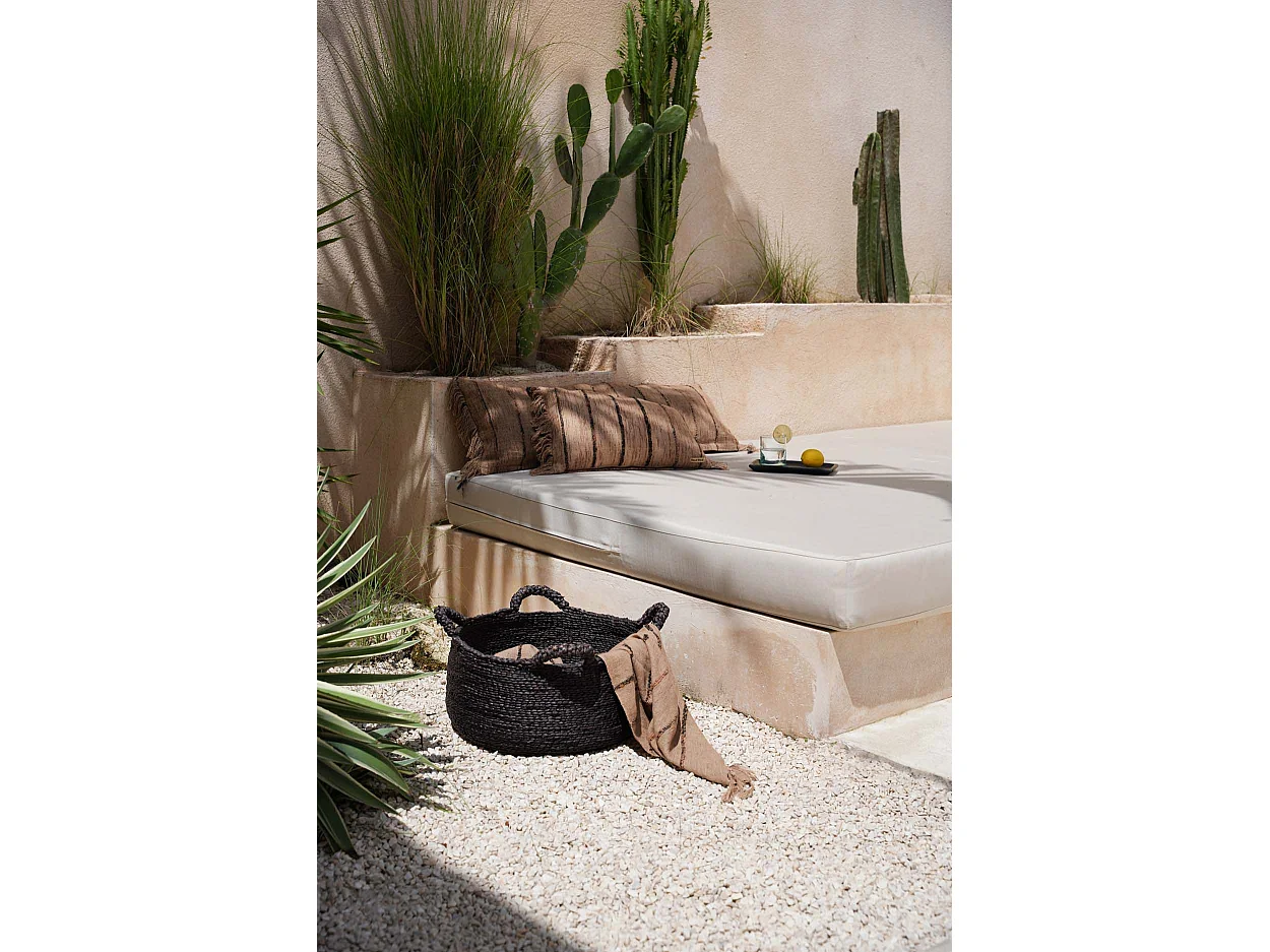 De Oh My Gee Kussenhoes - Beige Black - 35x100