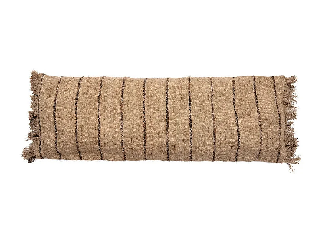 La Housse De Coussin Oh My Gee - Noir Beige - 35x100