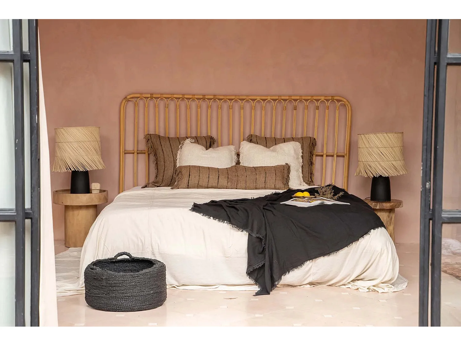 La Housse De Coussin Oh My Gee - Noir Beige - 35x100