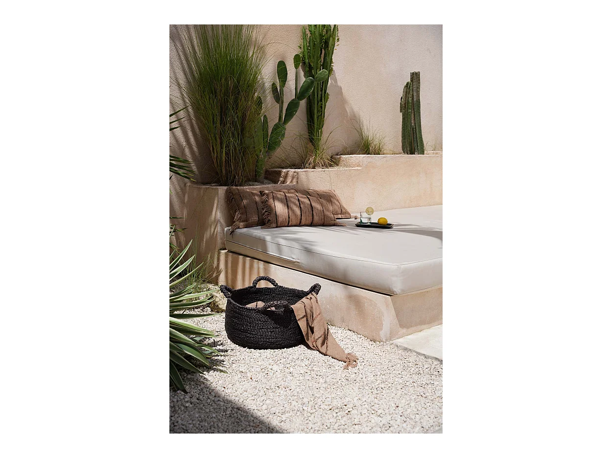 Der Oh My Gee Kissenbezug - Beige Schwarz - 35x100