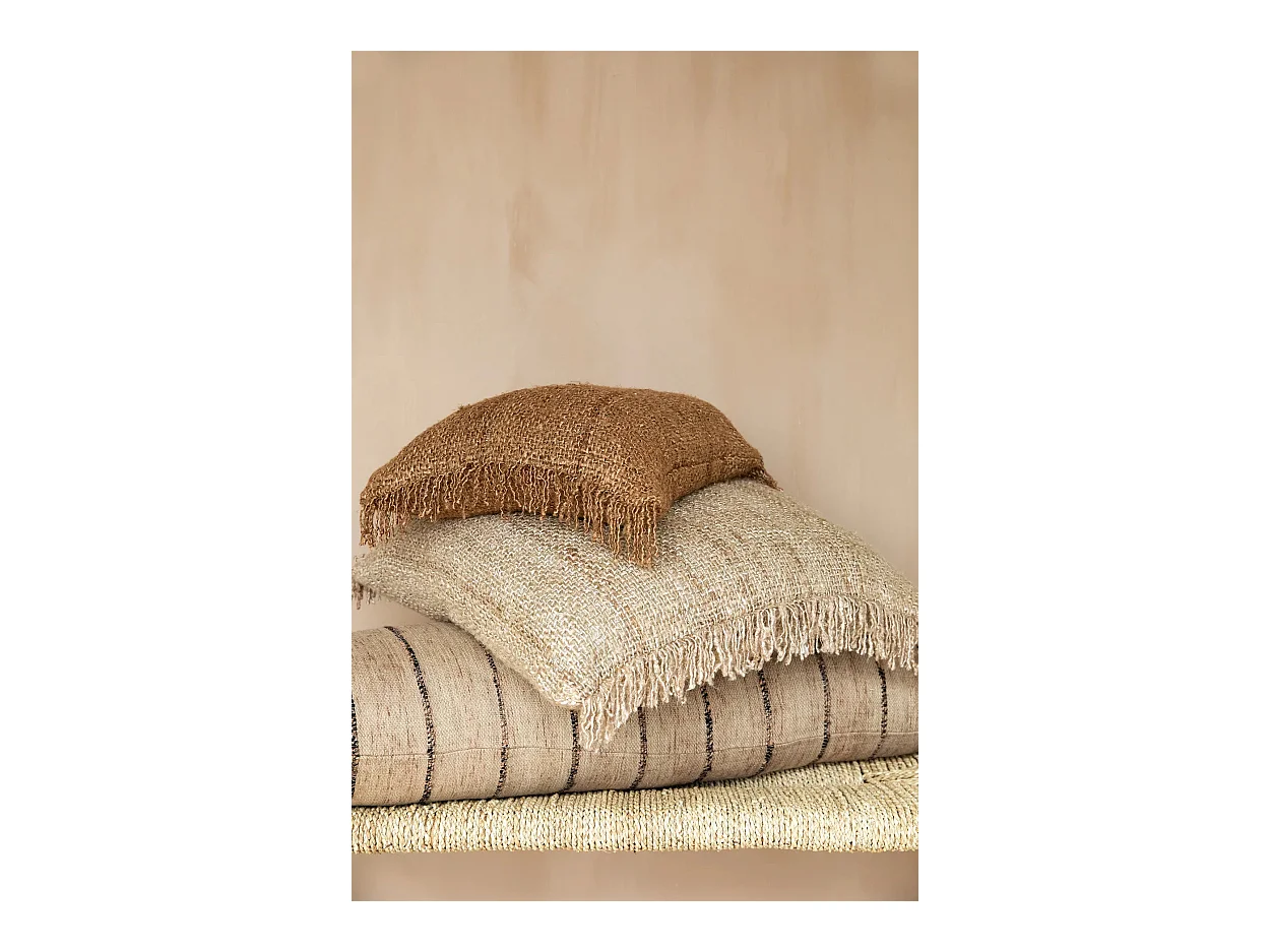 Der Oh My Gee Kissenbezug - Beige Schwarz - 35x100