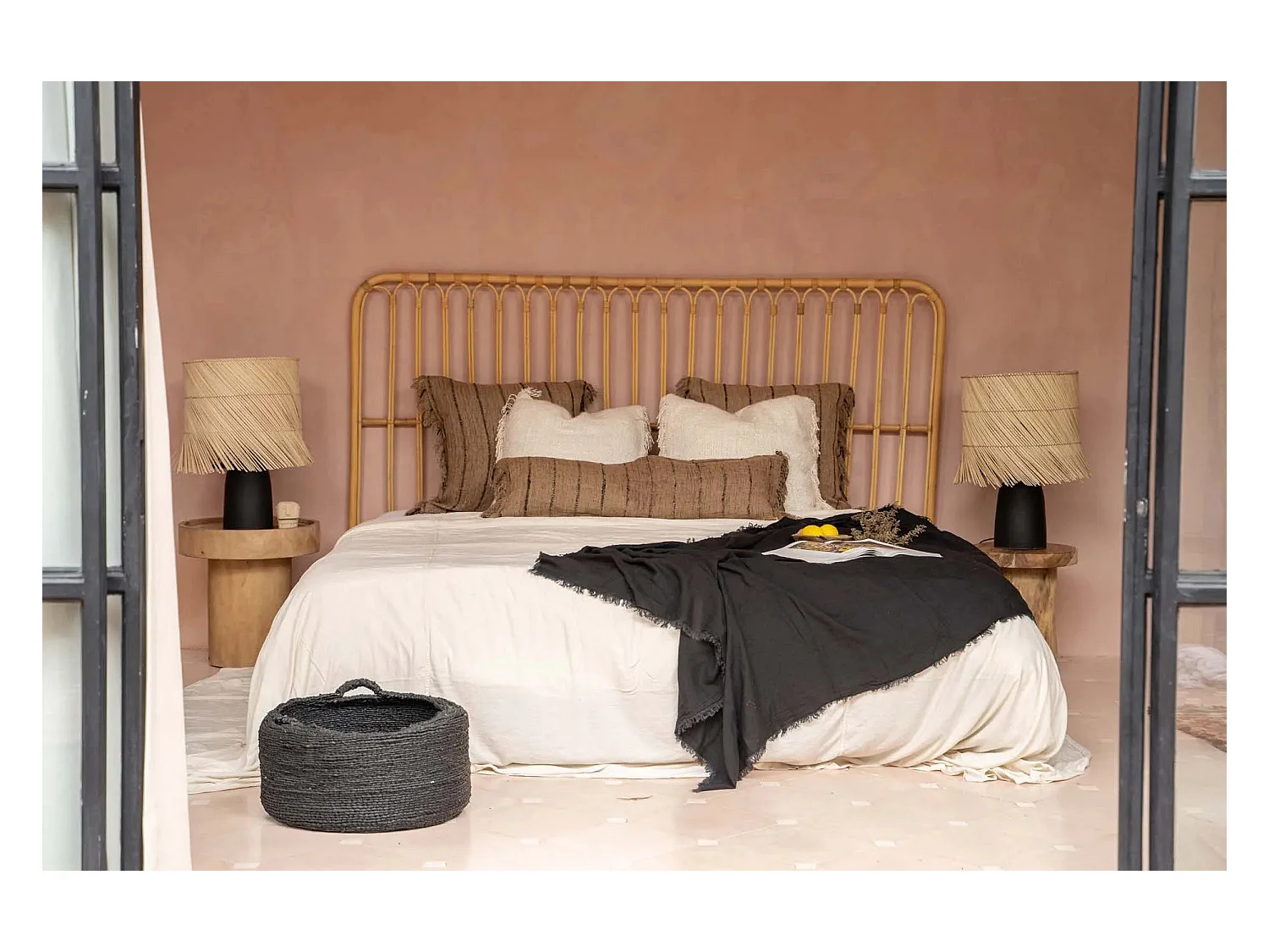 Der Oh My Gee Kissenbezug - Beige Schwarz - 35x100