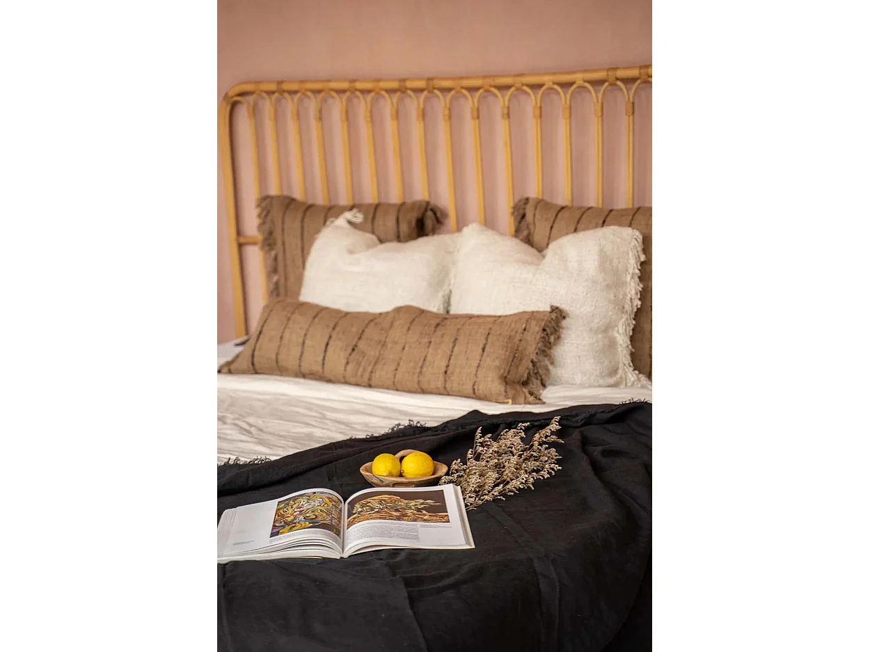 Der Oh My Gee Kissenbezug - Beige Schwarz - 35x100