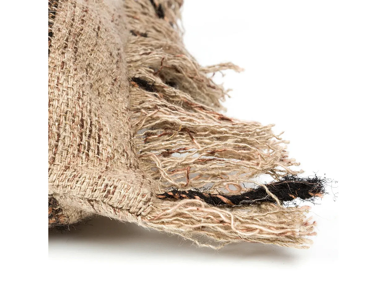 Der Oh My Gee Kissenbezug - Beige Schwarz - 35x100