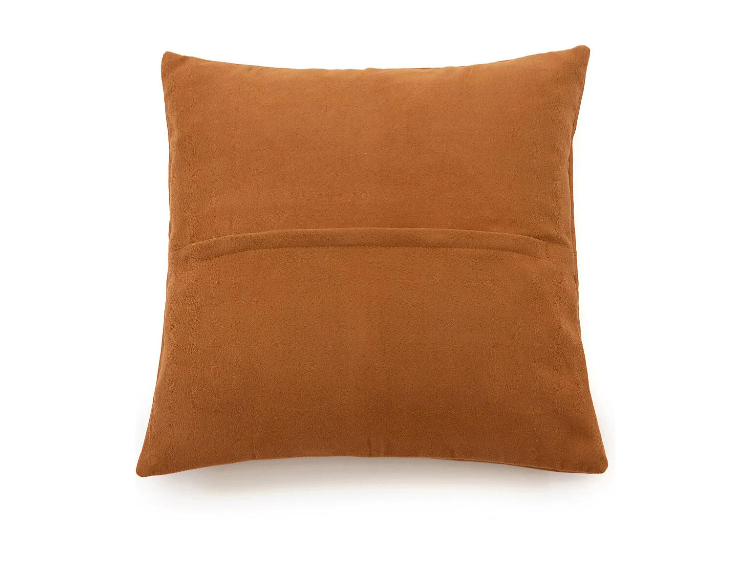 La Housse de Coussin Four Leather Panel - Camel - 40x40